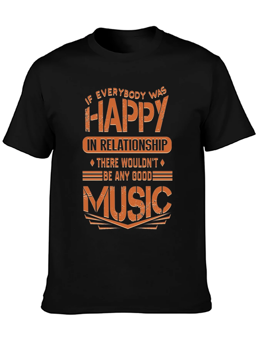 Funny Music Lover T-Shirt - If Everybody Was Happy product image 3