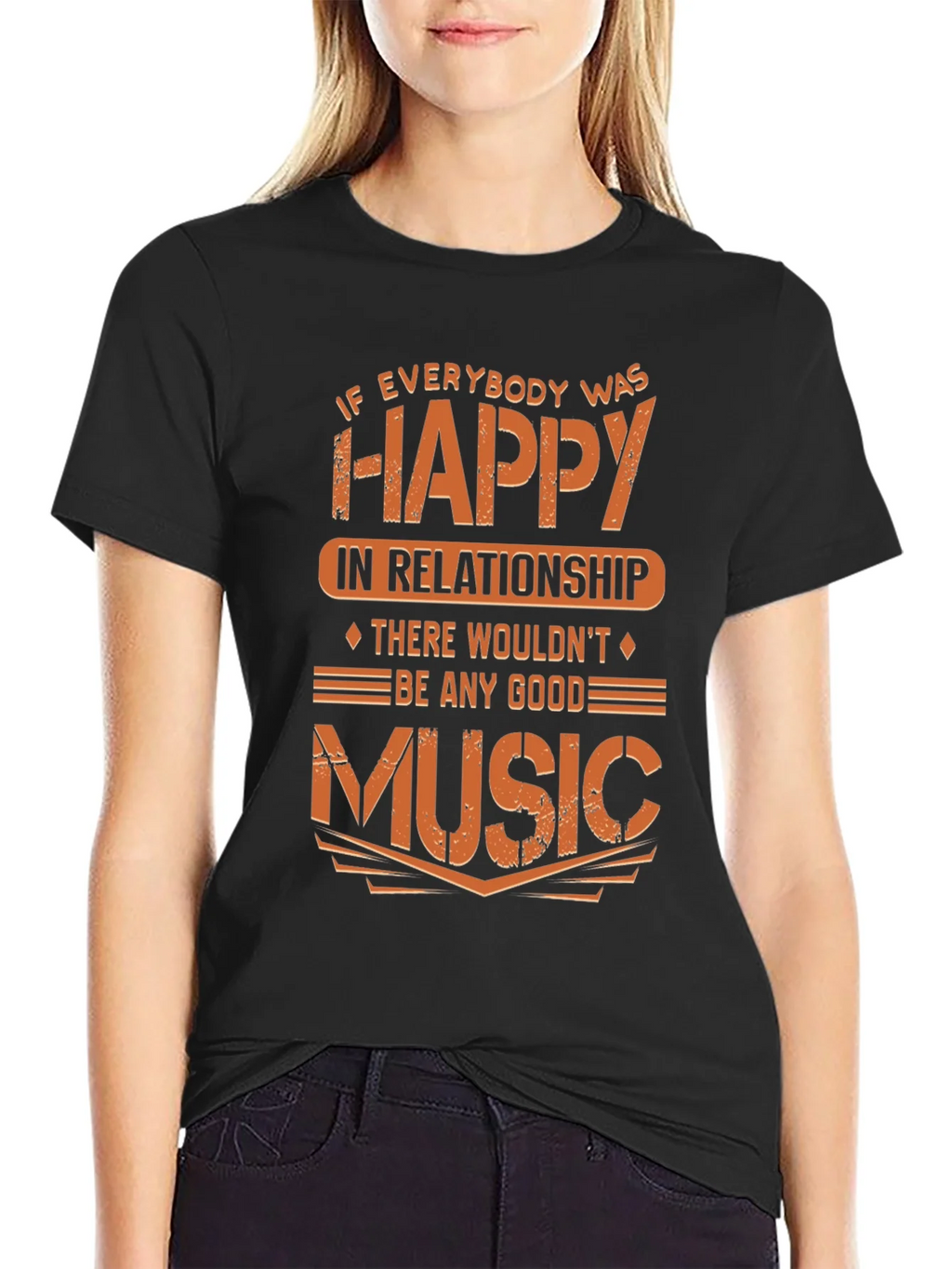 Funny Music Lover T-Shirt - If Everybody Was Happy product image 2