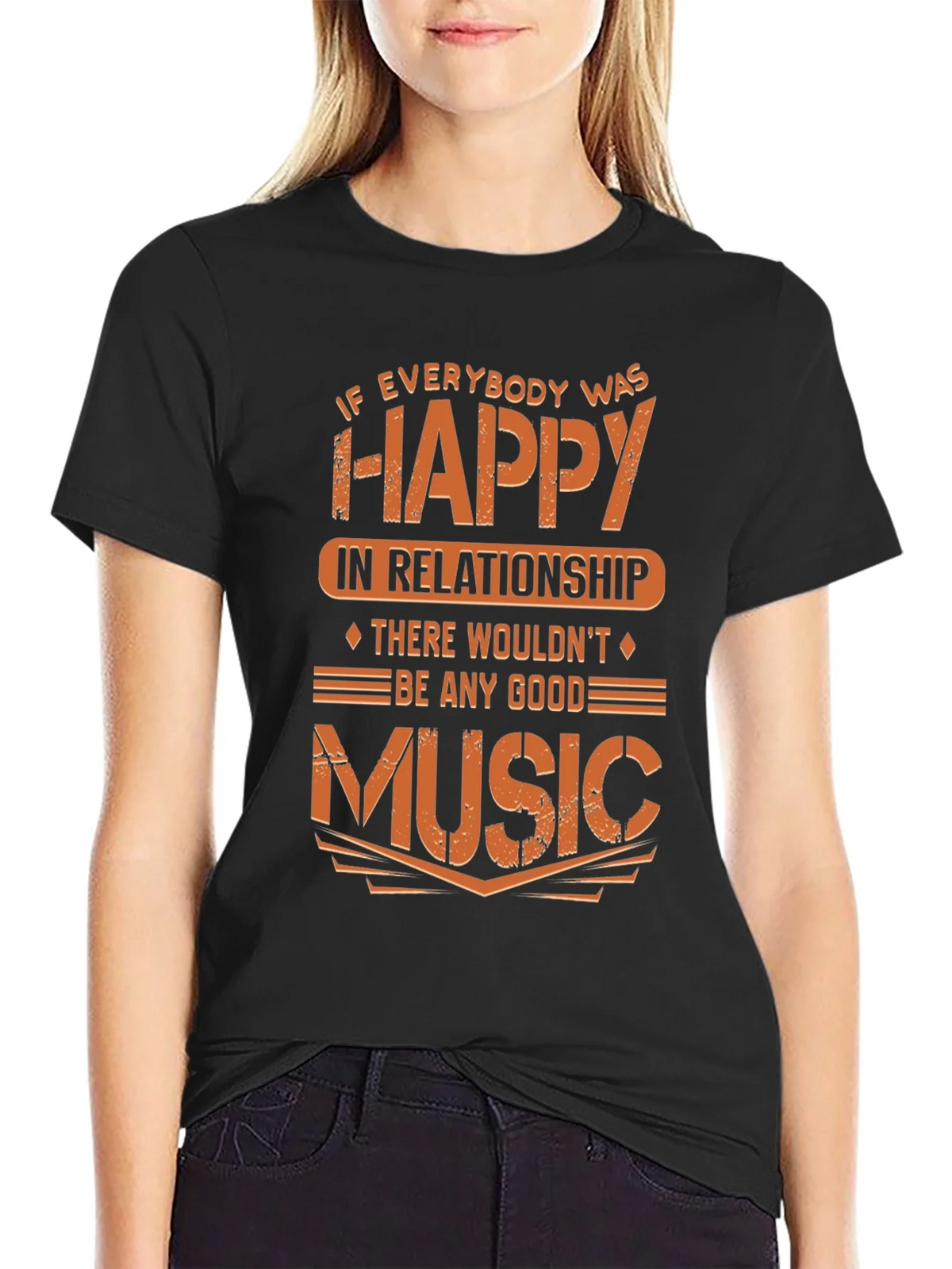 Funny Music Lover T-Shirt - If Everybody Was Happy product image 2