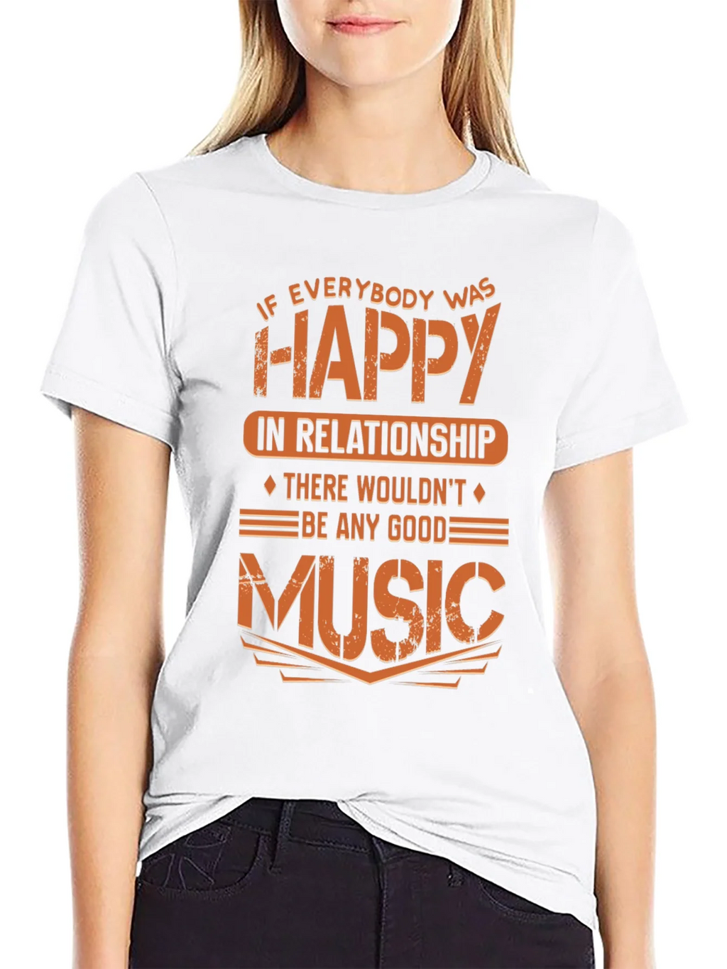 Funny Music Lover T-Shirt - If Everybody Was Happy product image 8