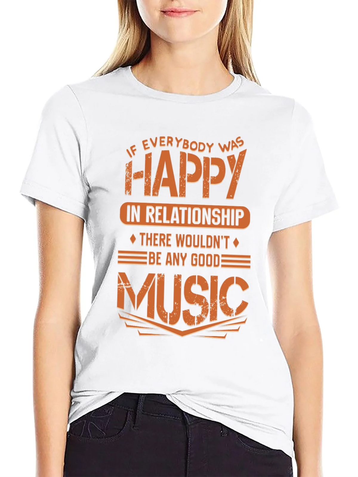 Funny Music Lover T-Shirt - If Everybody Was Happy product image 8