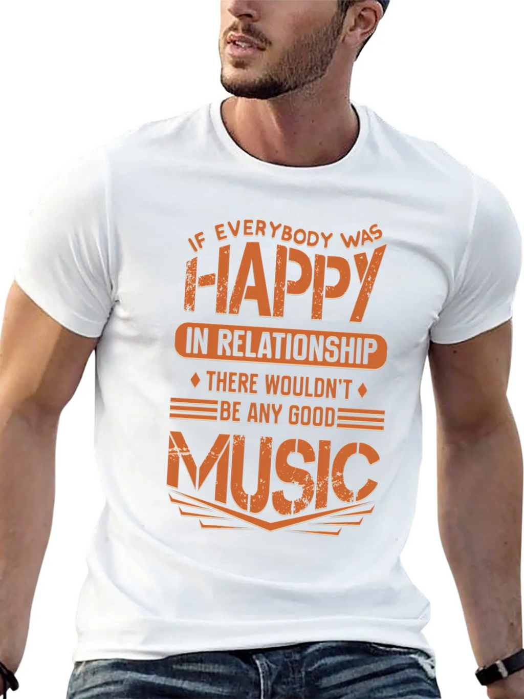Funny Music Lover T-Shirt - If Everybody Was Happy product image 12