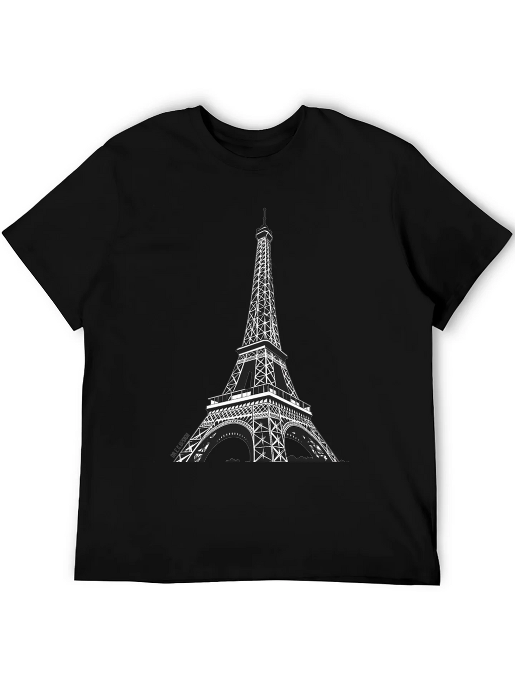 Eiffel Tower Graphic Tee - Black product image 5