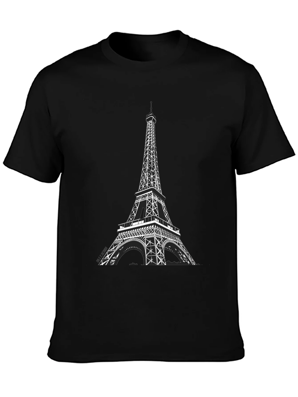 Eiffel Tower Graphic Tee - Black product image 3