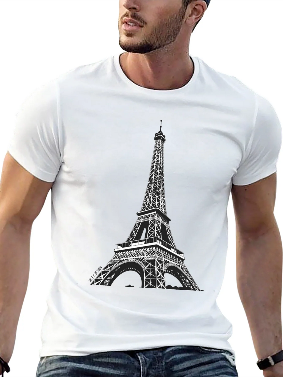 Eiffel Tower Graphic Tee - Black product image 12