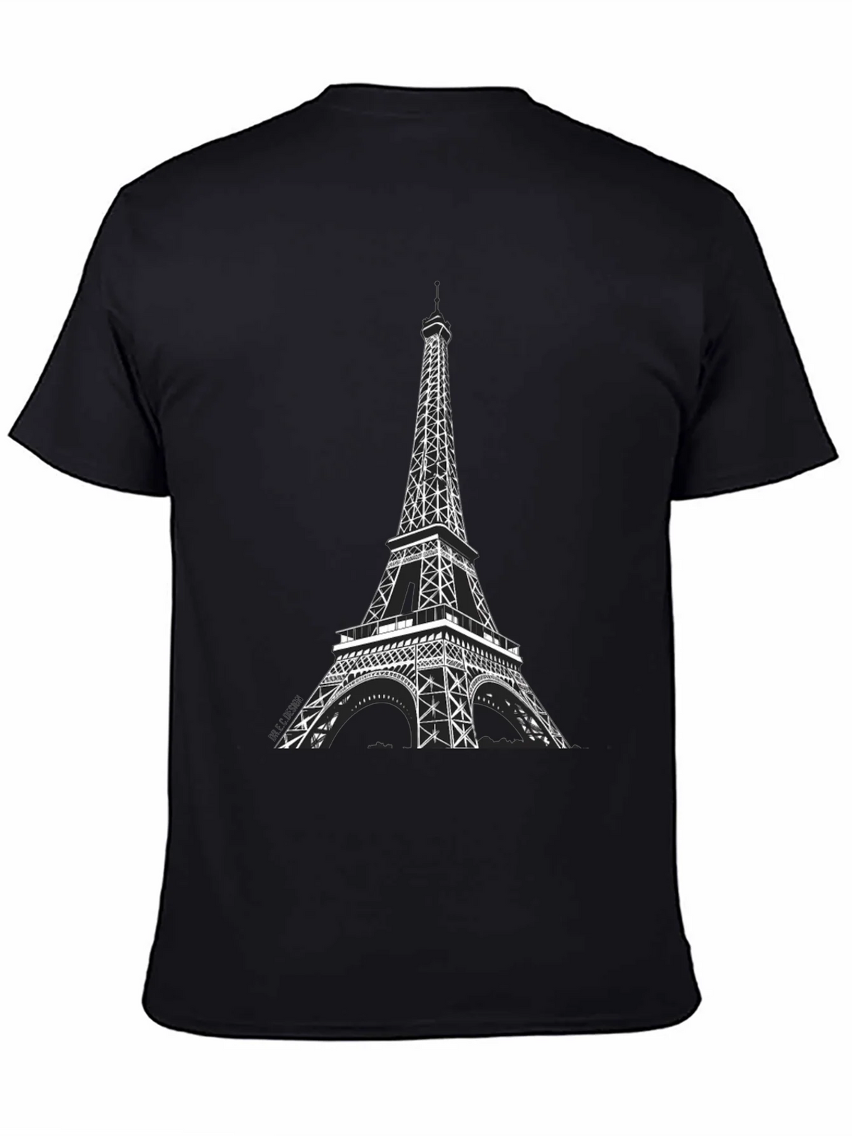 Eiffel Tower Graphic Tee - Black product image 4