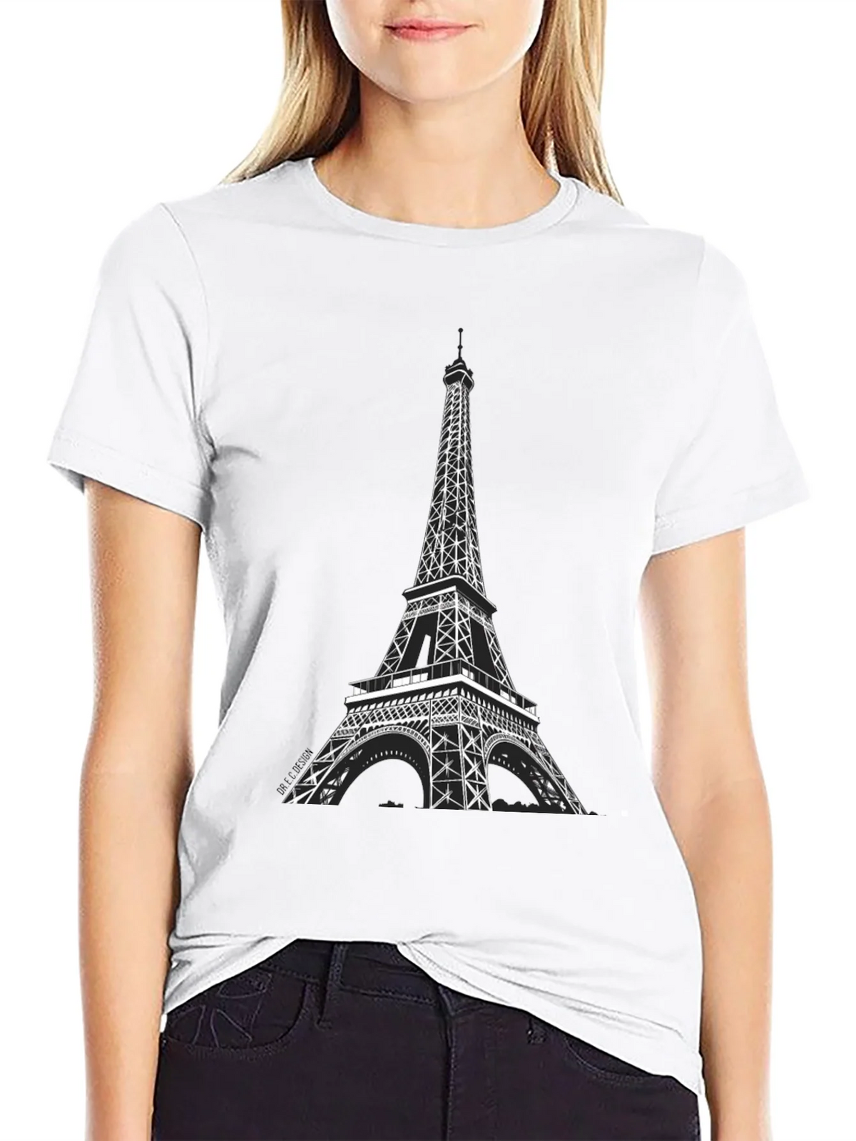 Eiffel Tower Graphic Tee - Black product image 8