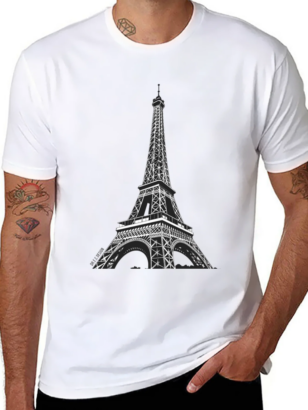 Eiffel Tower Graphic Tee - Black product image 7
