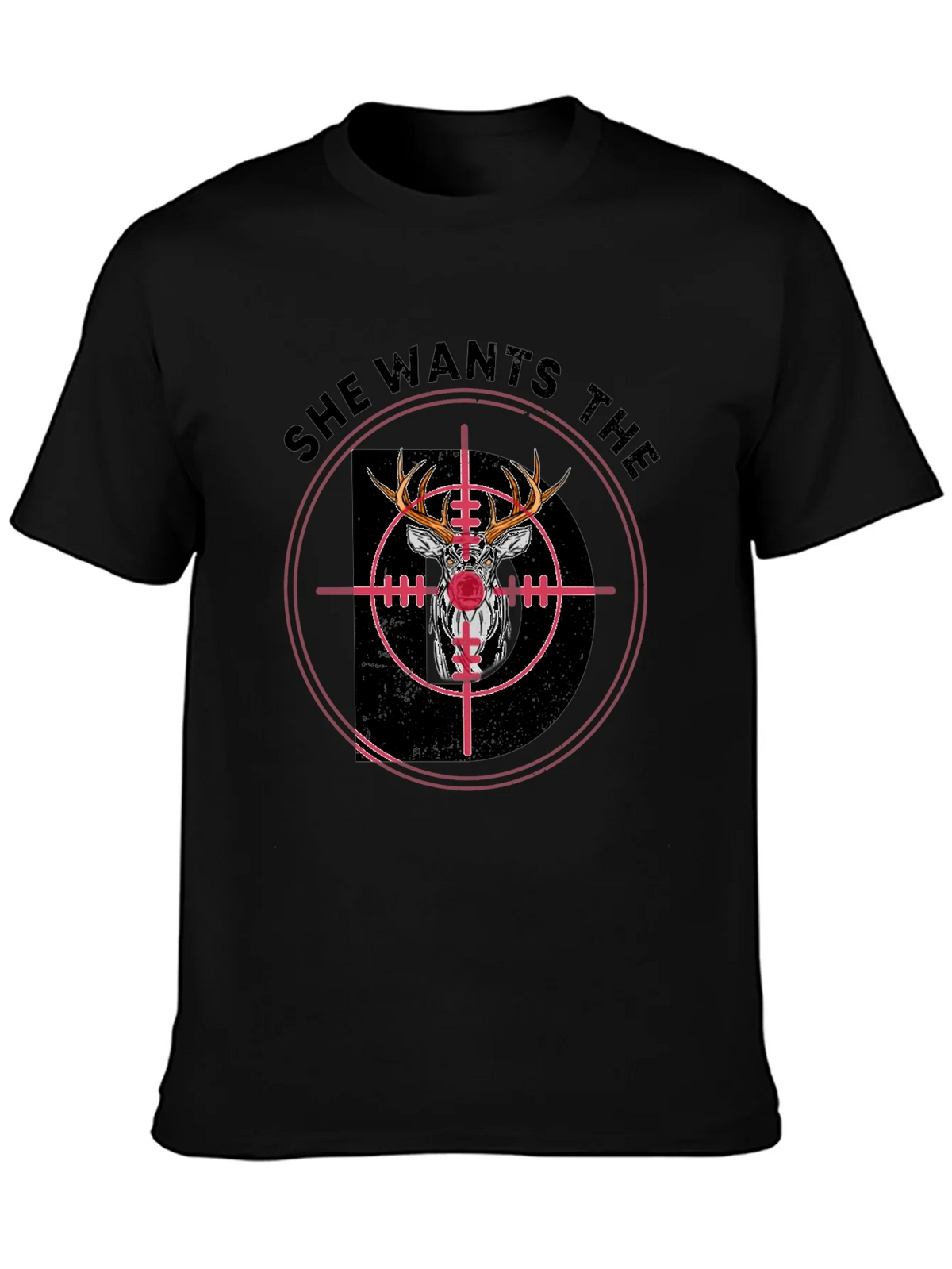 She Wants the Buck Deer Hunting T-Shirt product image 3