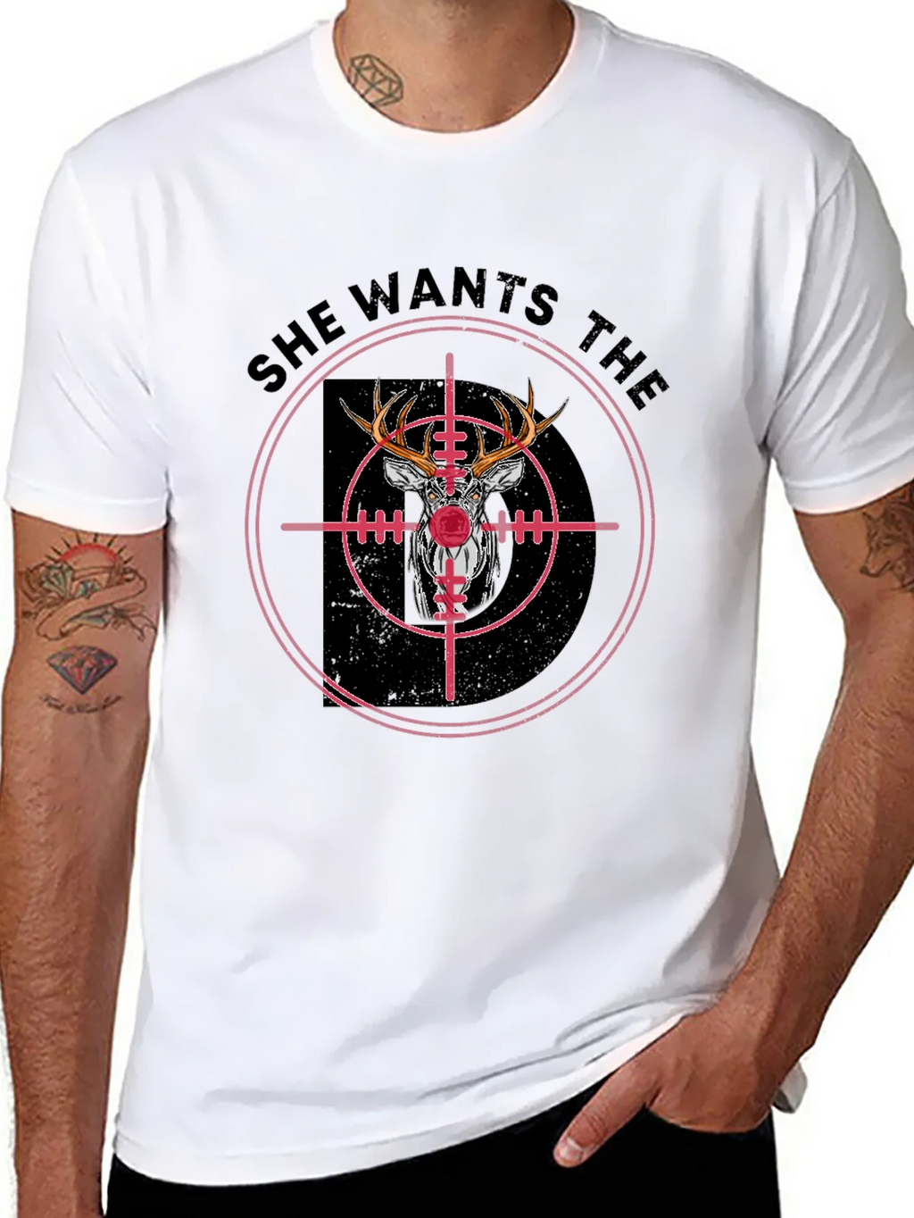She Wants the Buck Deer Hunting T-Shirt product image 7