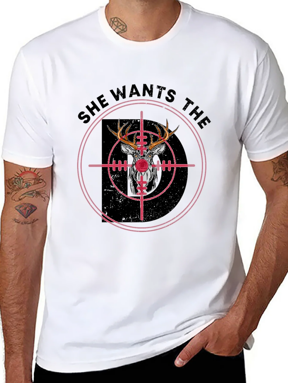 She Wants the Buck Deer Hunting T-Shirt product image 7