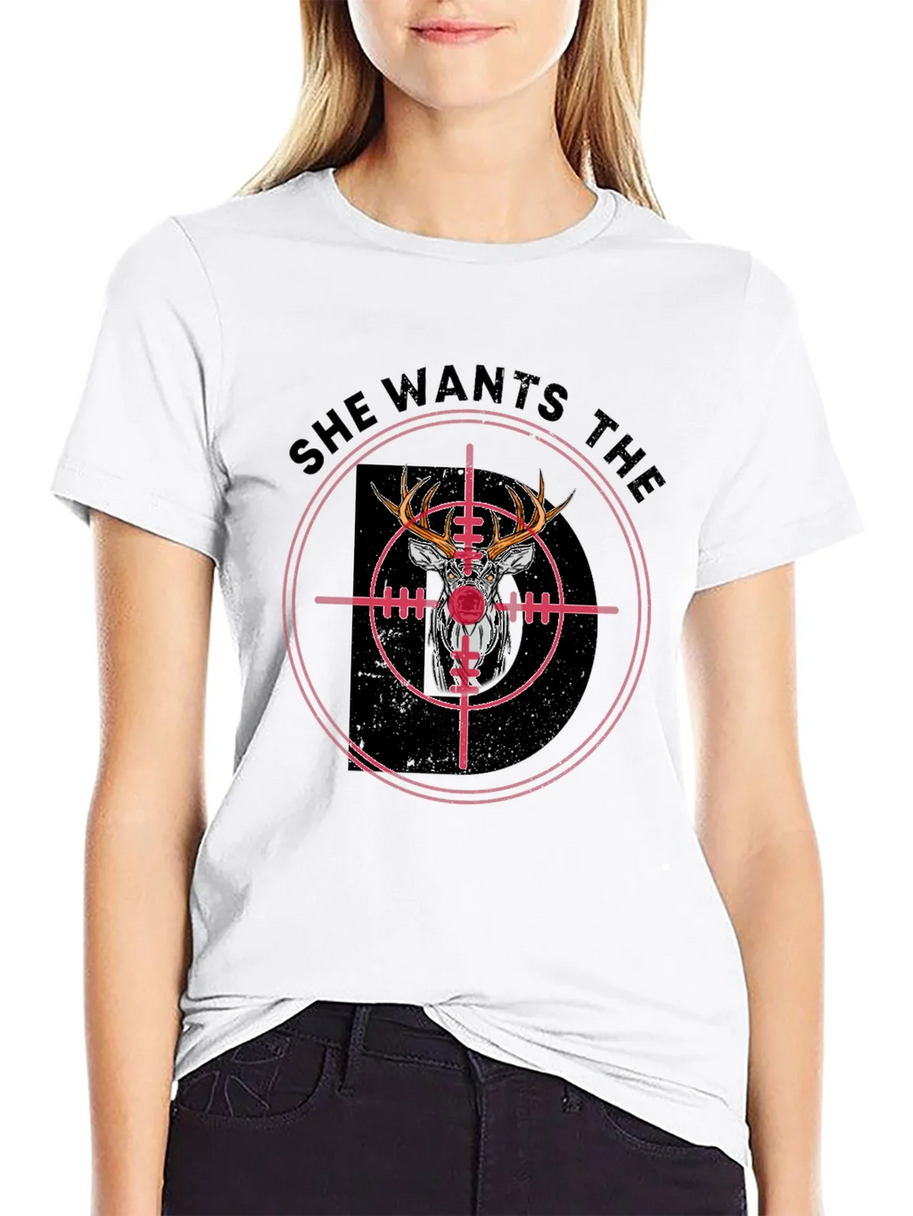She Wants the Buck Deer Hunting T-Shirt product image 8