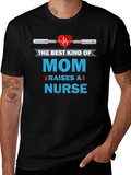 Mom Raises a Nurse T-Shirt - Black Cotton Tee product image 1
