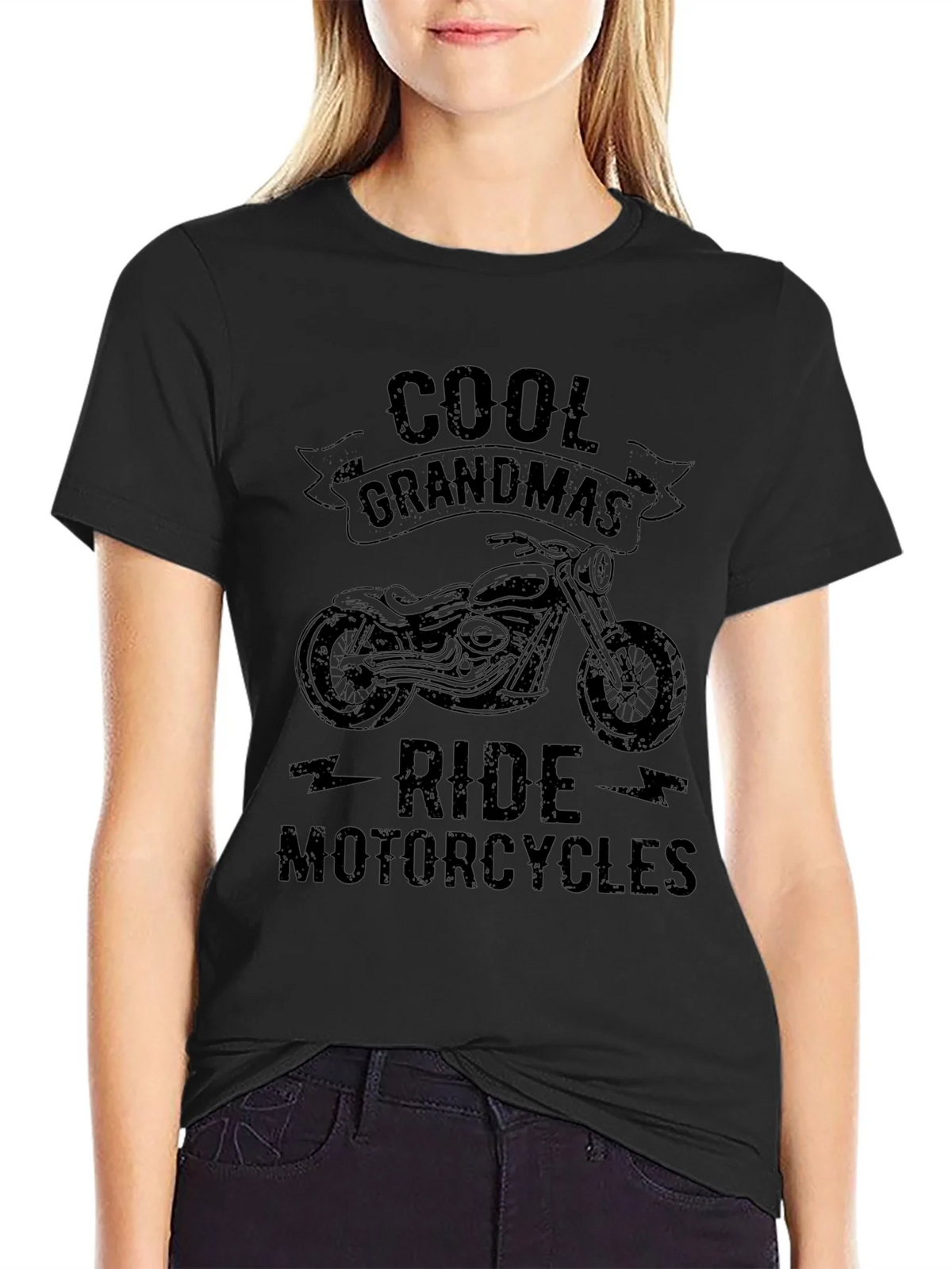 Cool Grandmas Ride Motorcycles T-Shirt product image 2