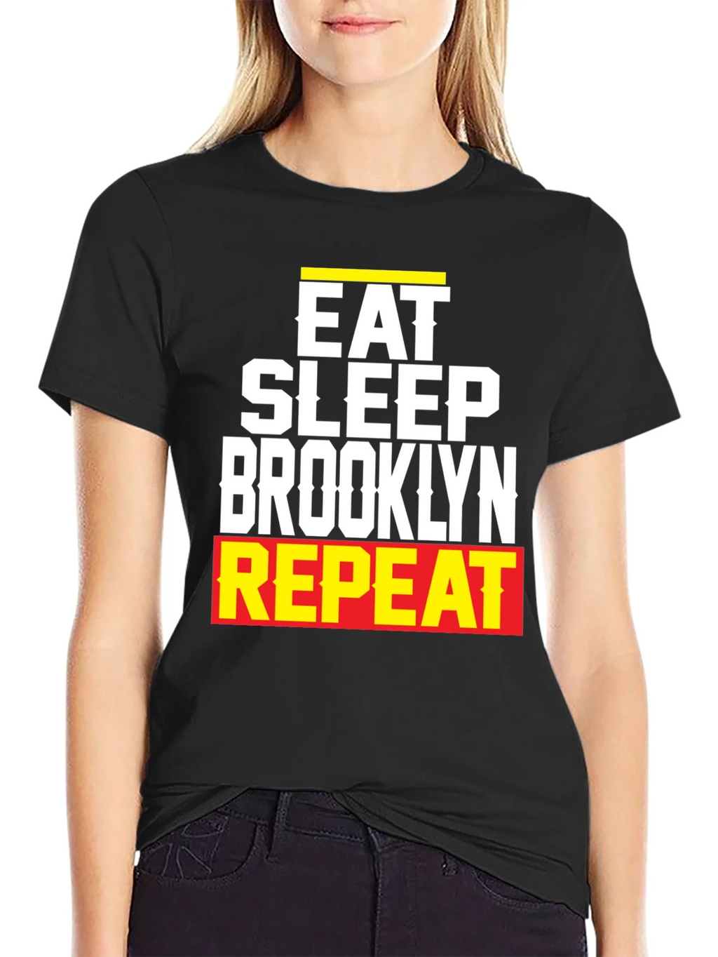 Eat Sleep Brooklyn Repeat Graphic Tee product image 1