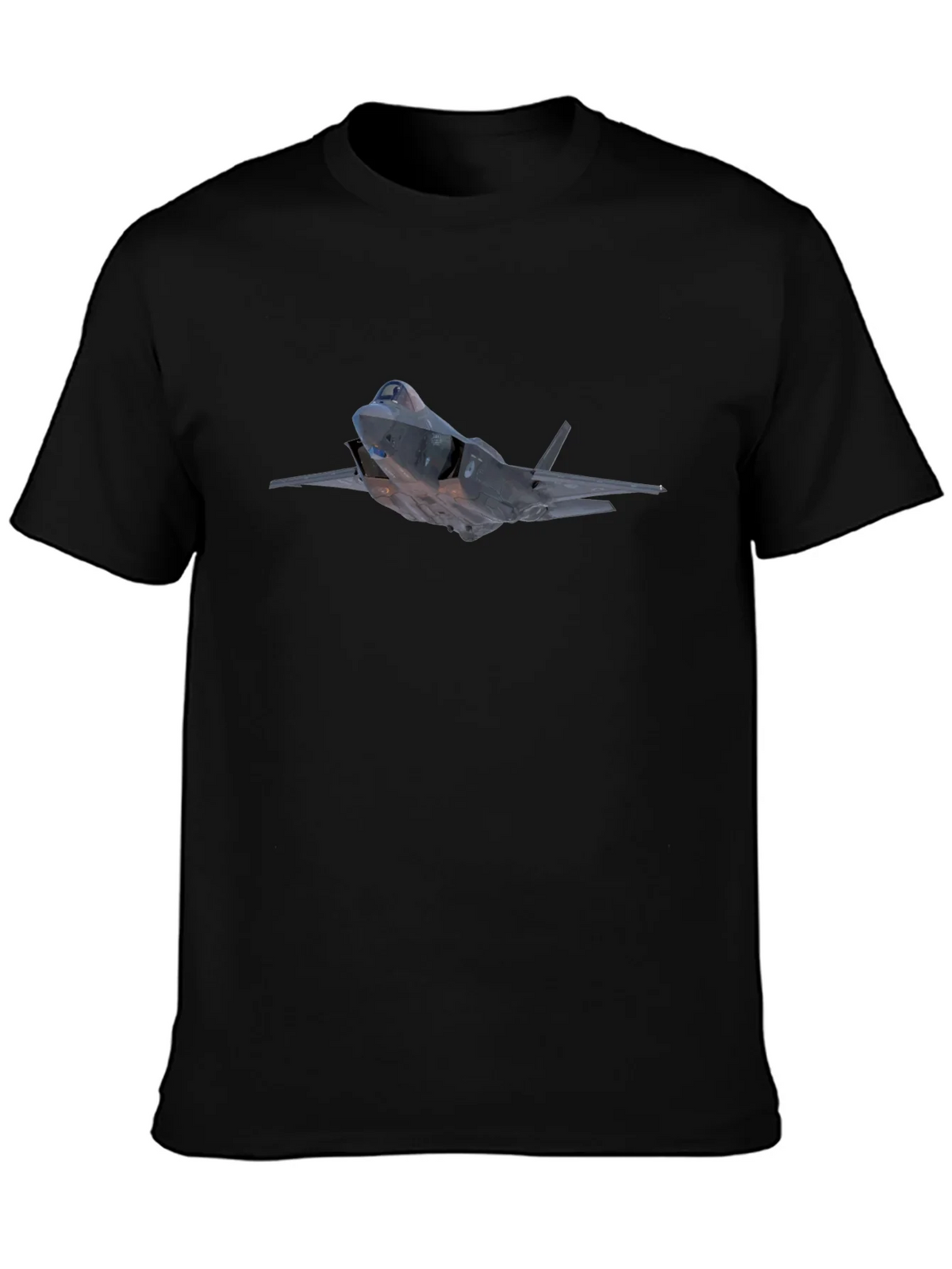 Jet Plane Graphic Black T-Shirt product image 2