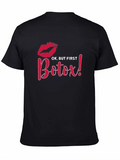 Ok But First Botox Black T-Shirt product image 1