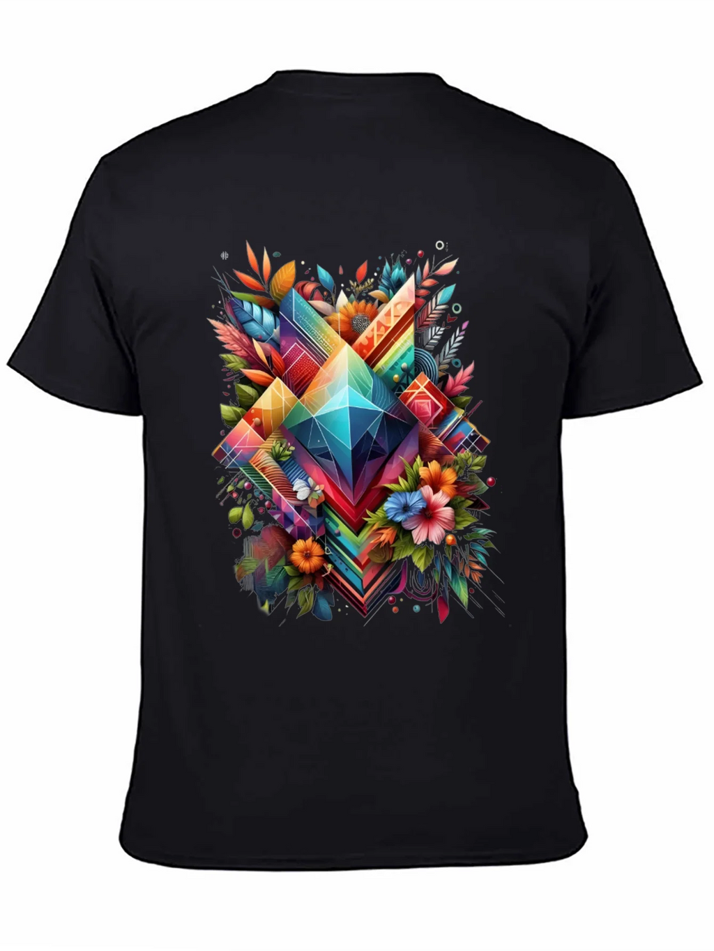 Geometric Floral Graphic T-Shirt product image 4