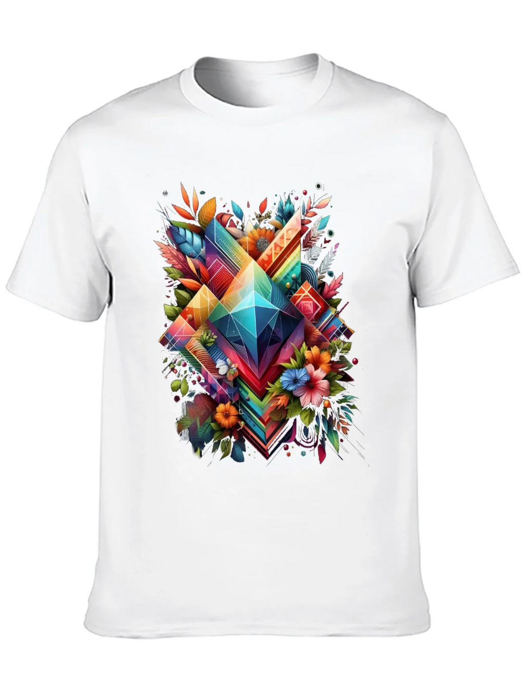 Geometric Floral Graphic T-Shirt product image 9