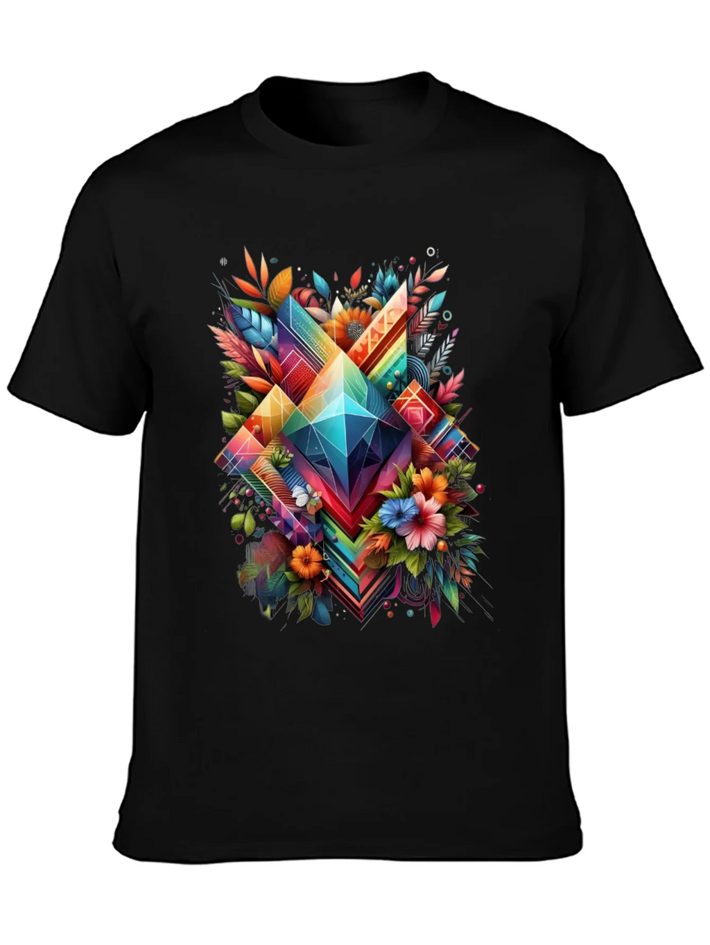 Geometric Floral Graphic T-Shirt product image 3