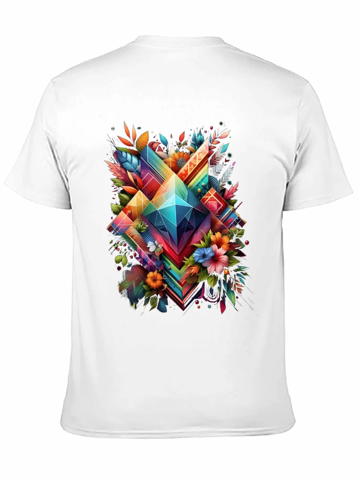 Geometric Floral Graphic T-Shirt product image 10
