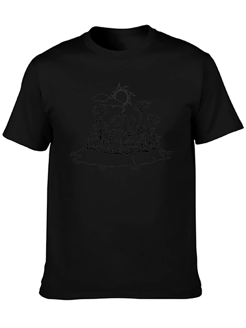 Tropical Island Outline Graphic Tee product image 2