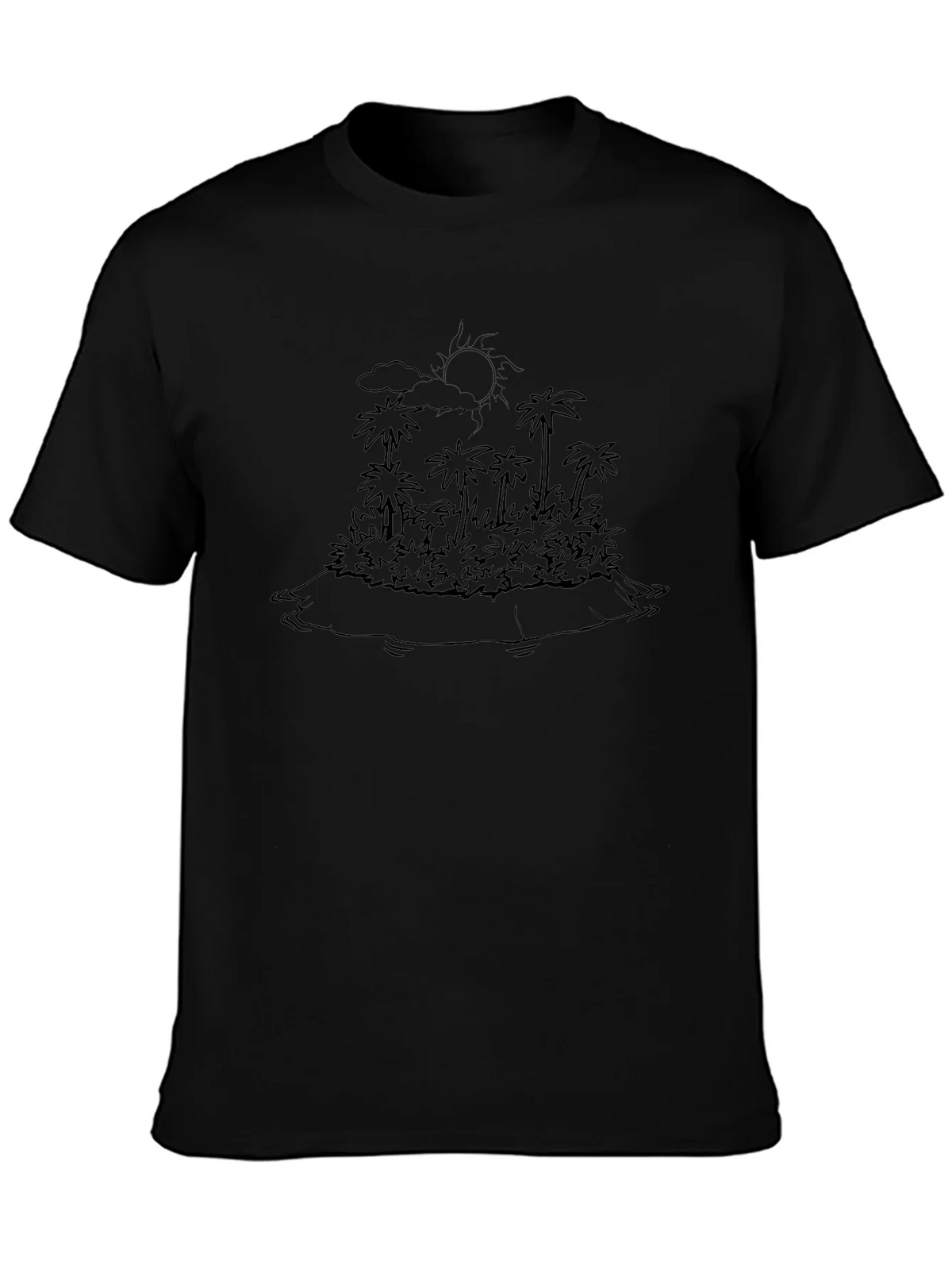 Tropical Island Outline Graphic Tee product image 2