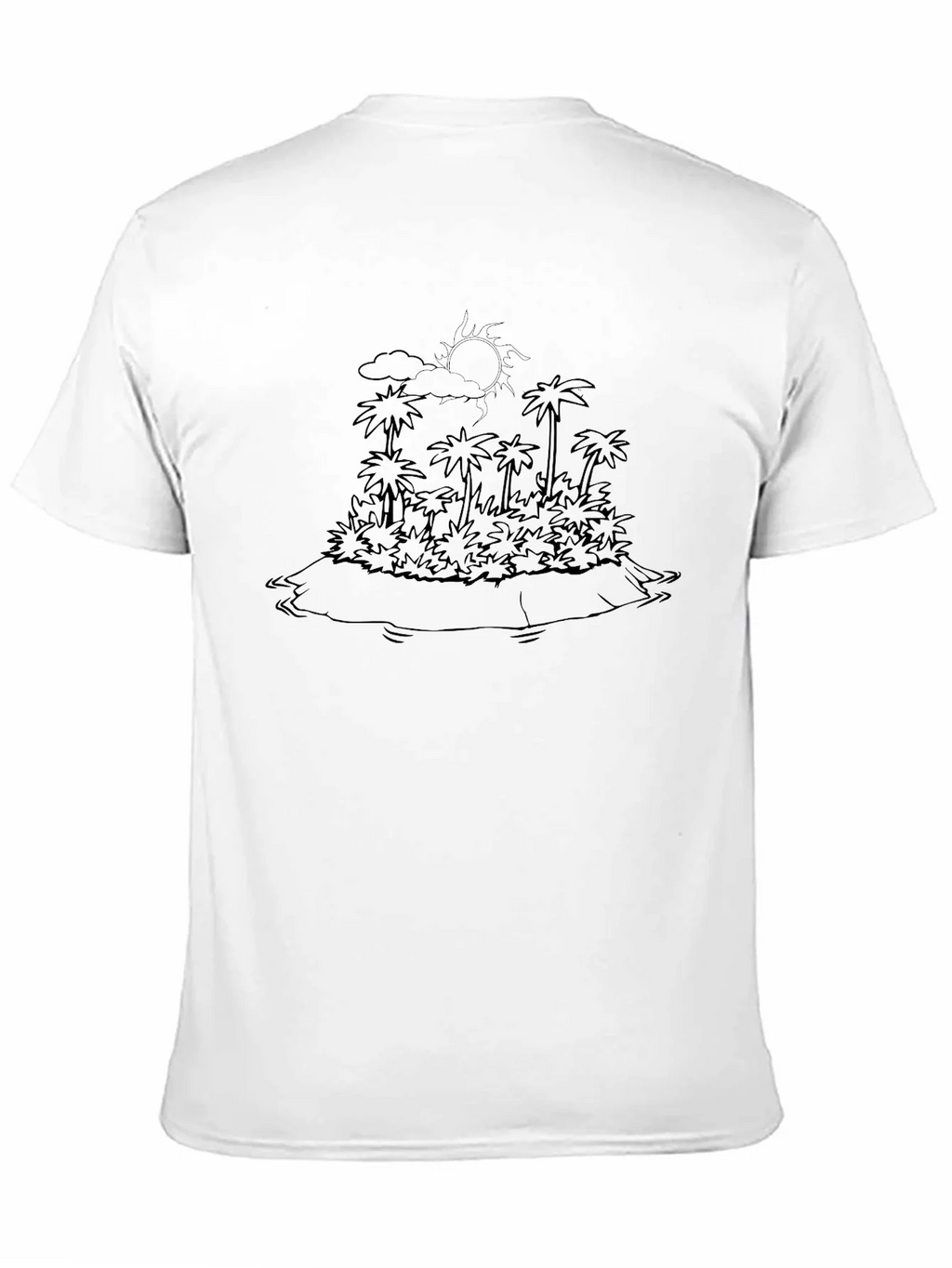 Tropical Island Outline Graphic Tee product image 7