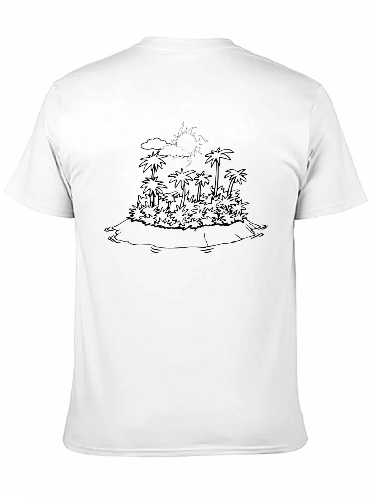 Tropical Island Outline Graphic Tee product image 7