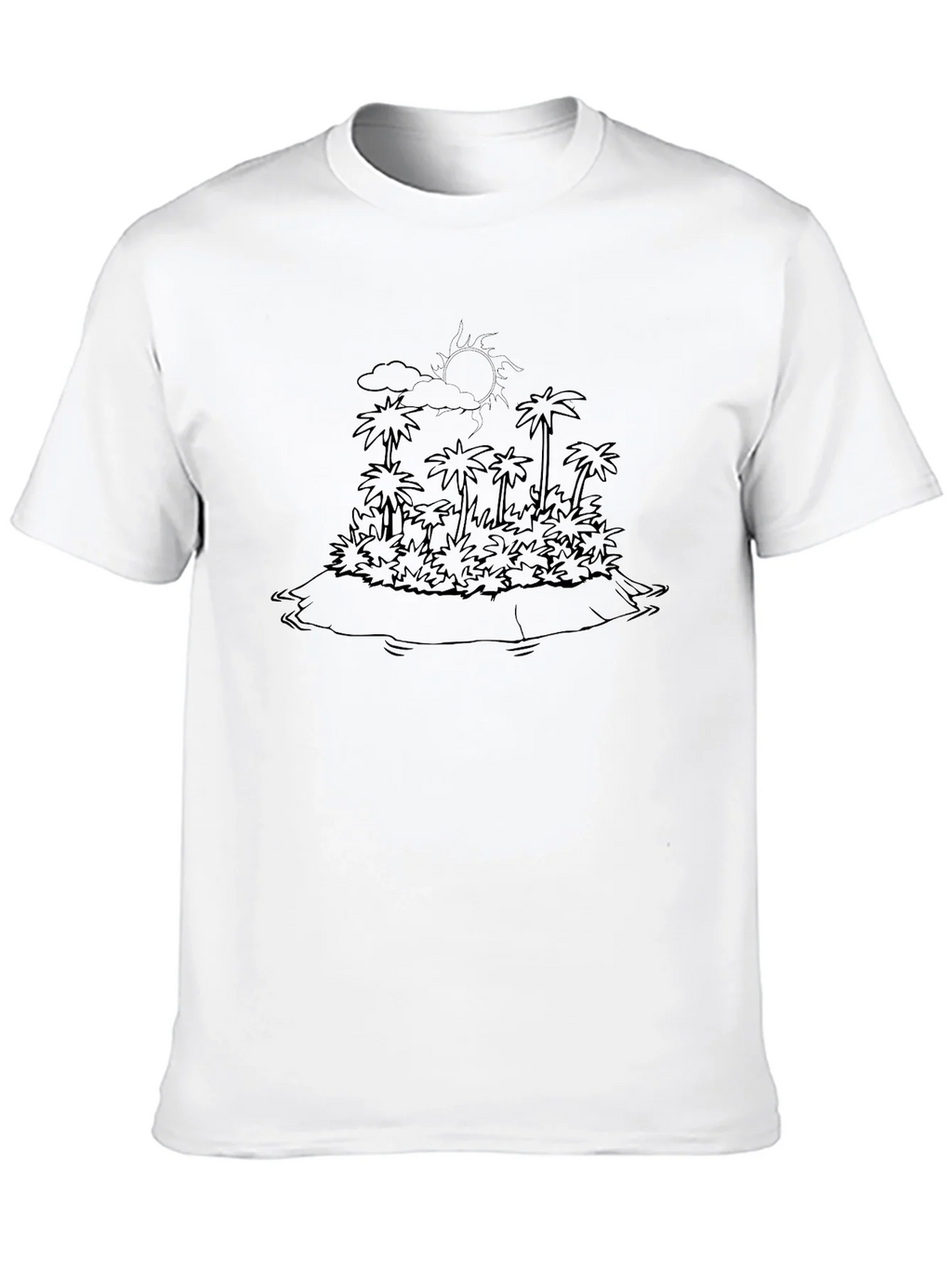 Tropical Island Outline Graphic Tee product image 6