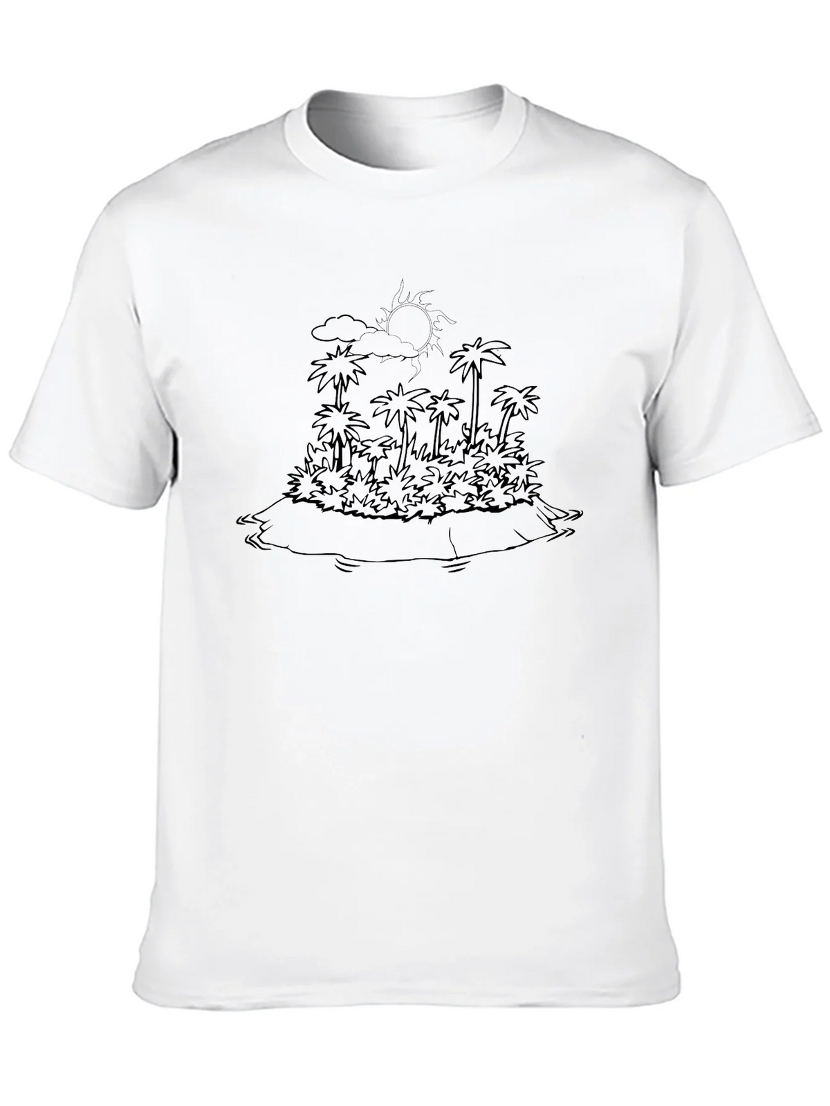 Tropical Island Outline Graphic Tee product image 6