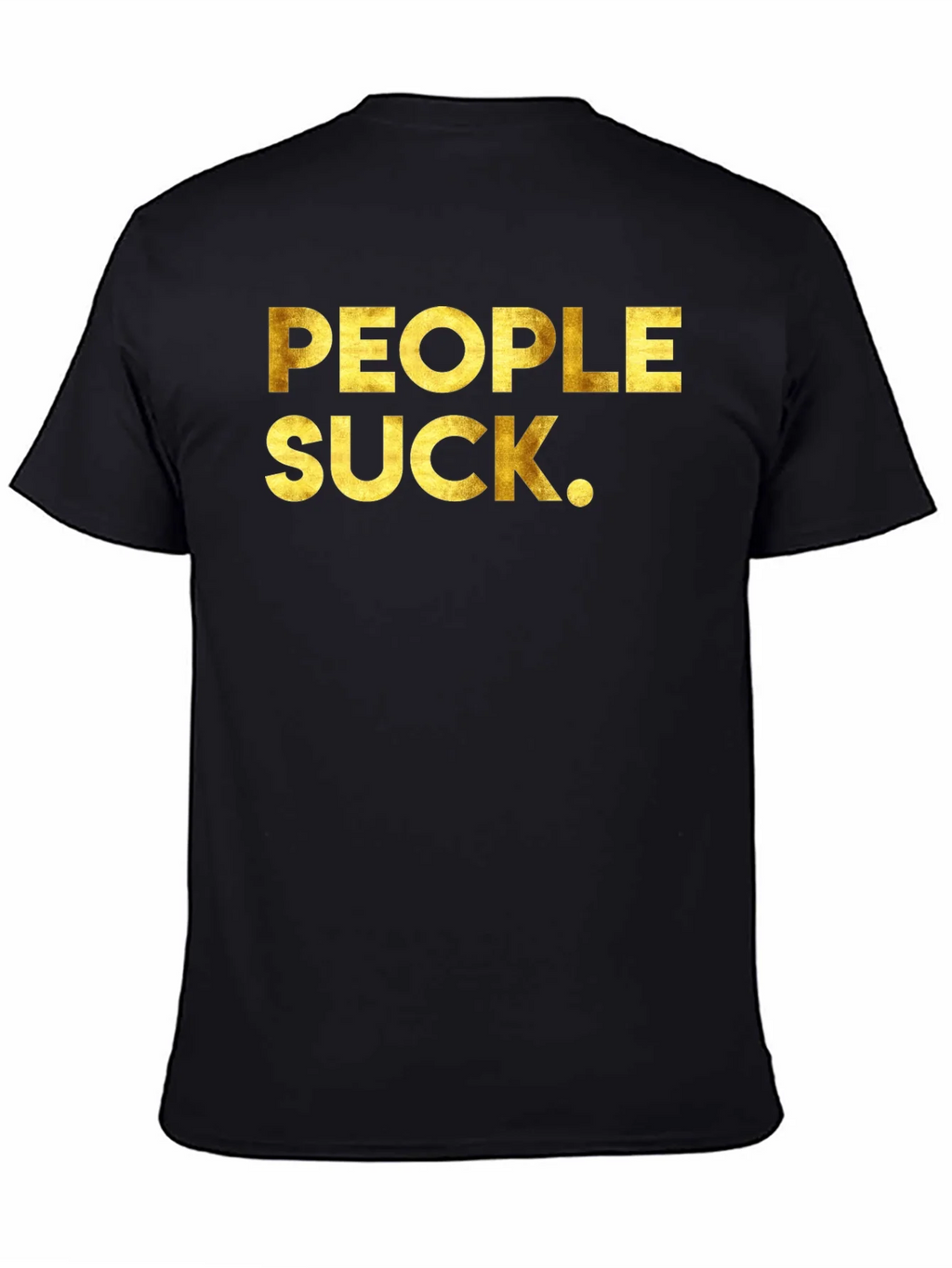 People Suck Graphic Tee - Black Crew Neck T-Shirt product image 4