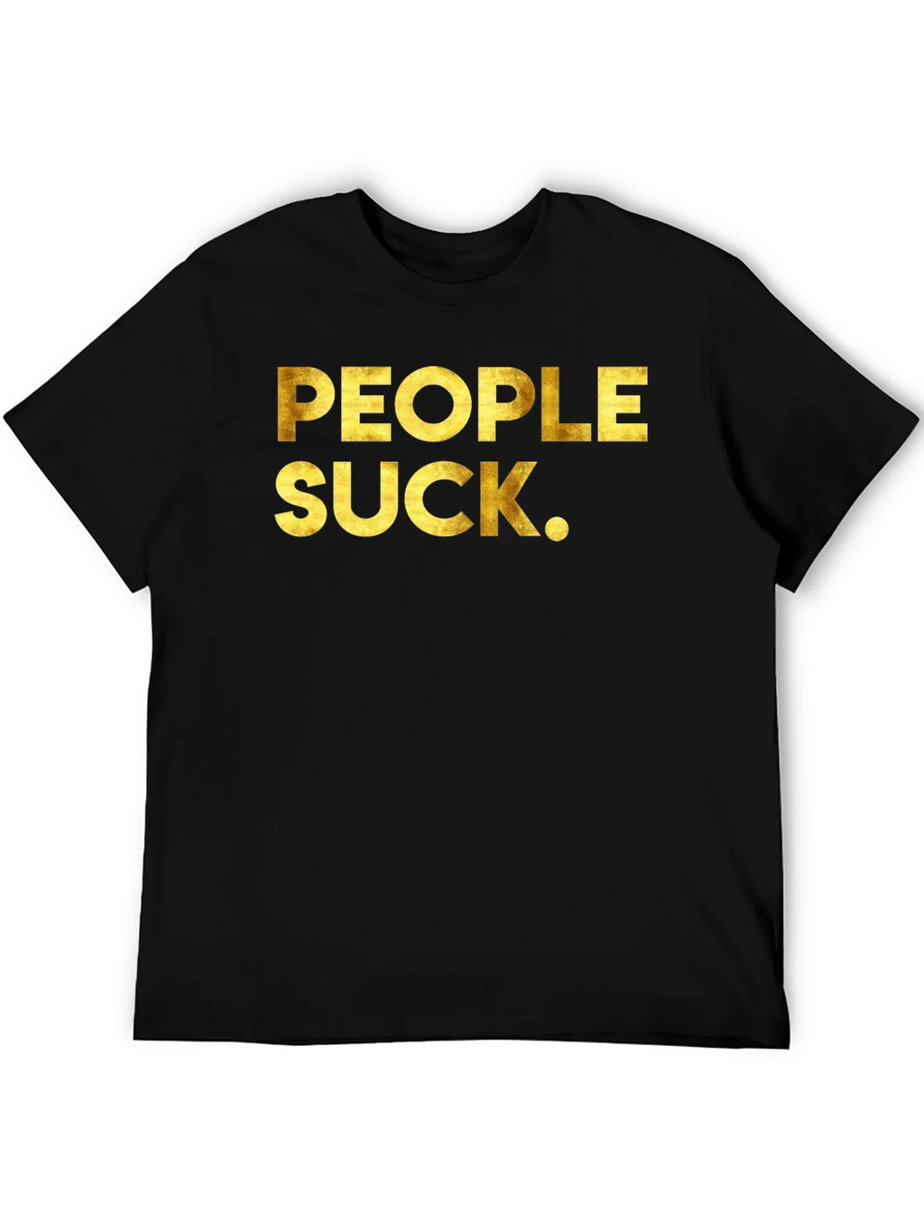 People Suck Graphic Tee - Black Crew Neck T-Shirt product image 5