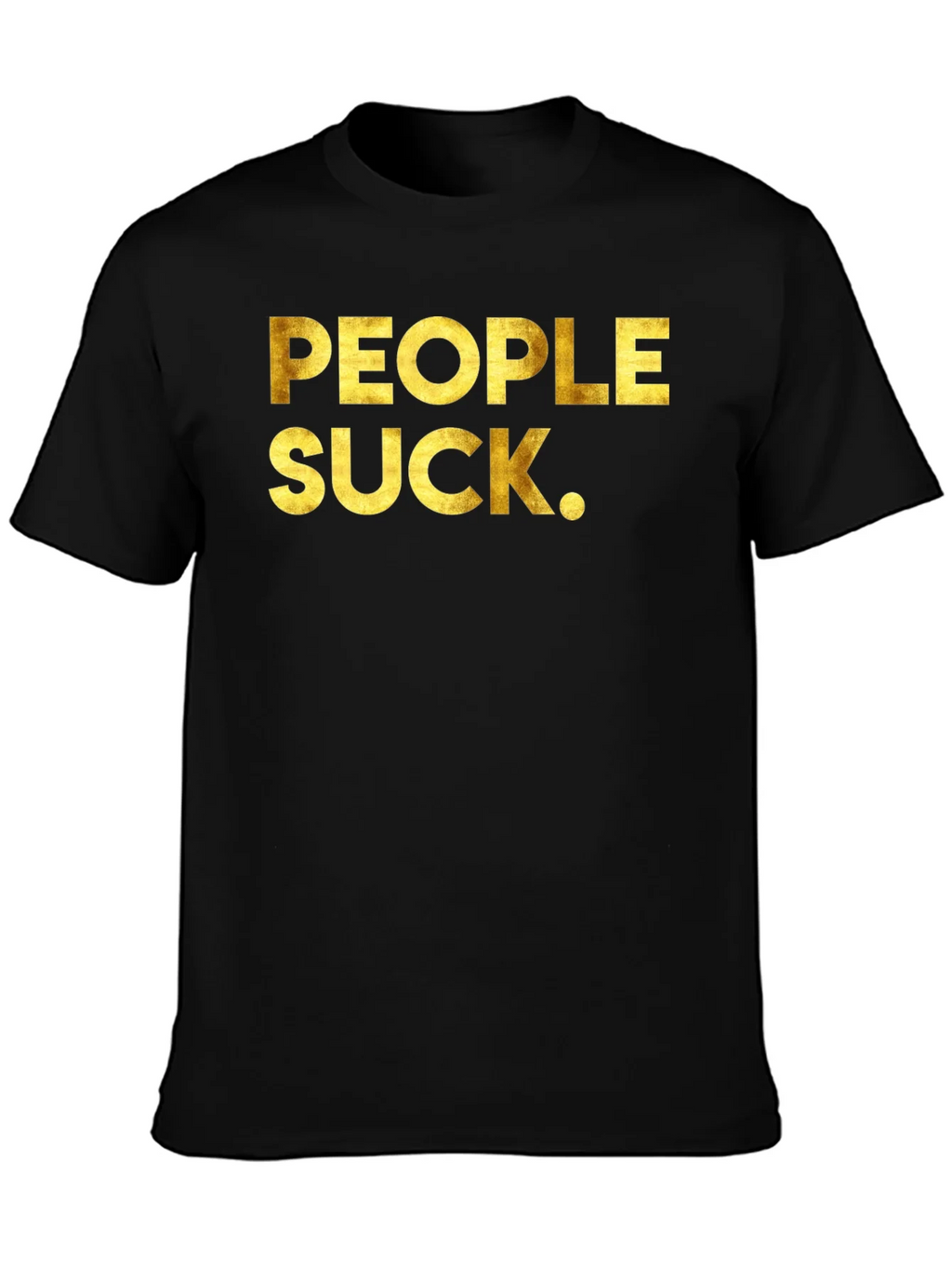 People Suck Graphic Tee - Black Crew Neck T-Shirt product image 3