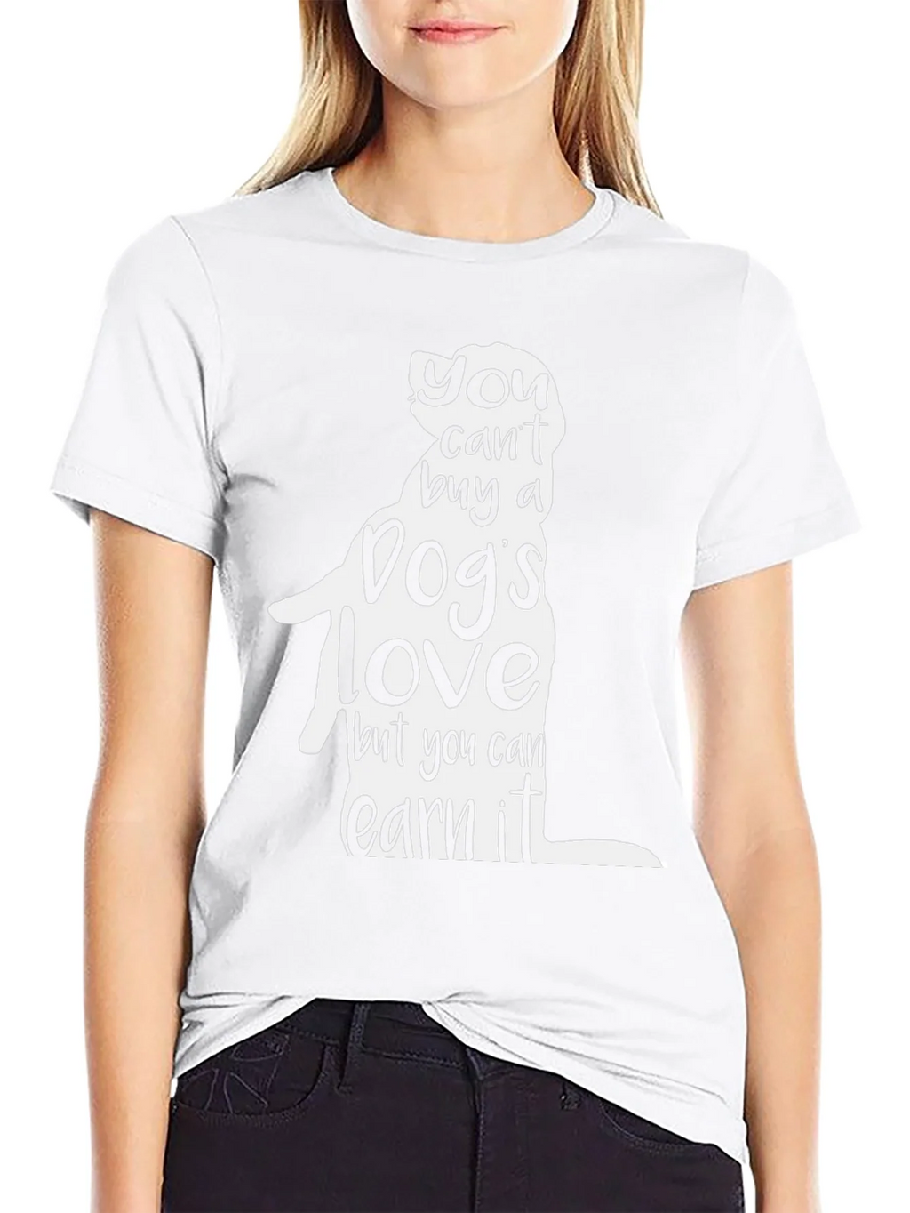 Dog Lover T-Shirt: You Cant Buy a Dogs Love product image 8