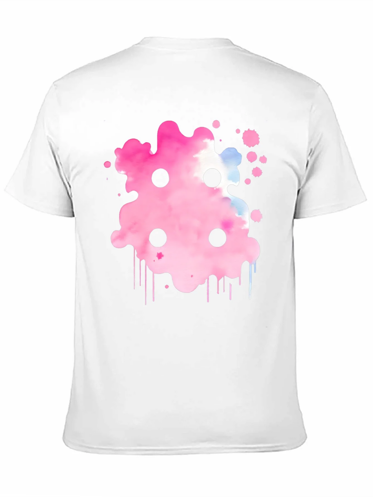 Abstract Pink Ink Splatter T-Shirt product image 10
