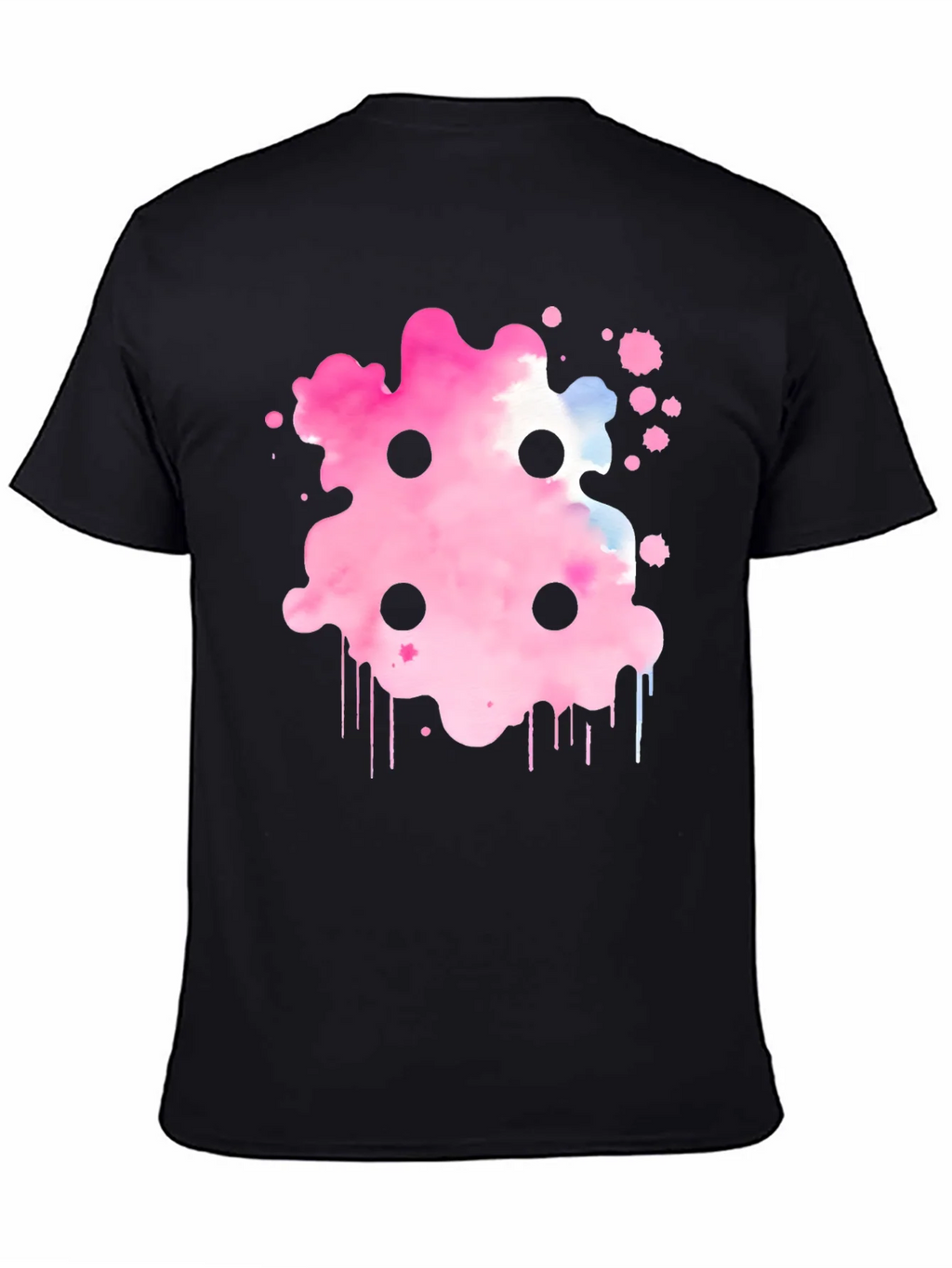 Abstract Pink Ink Splatter T-Shirt product image 4