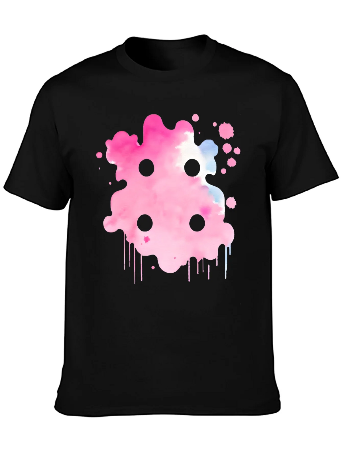 Abstract Pink Ink Splatter T-Shirt product image 3