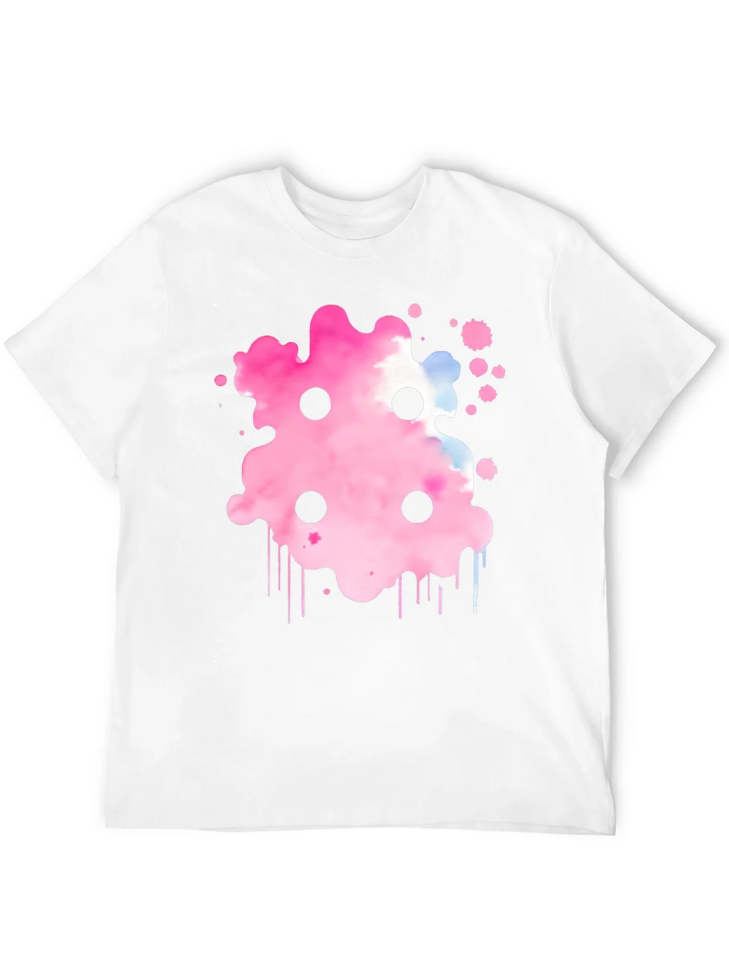 Abstract Pink Ink Splatter T-Shirt product image 11