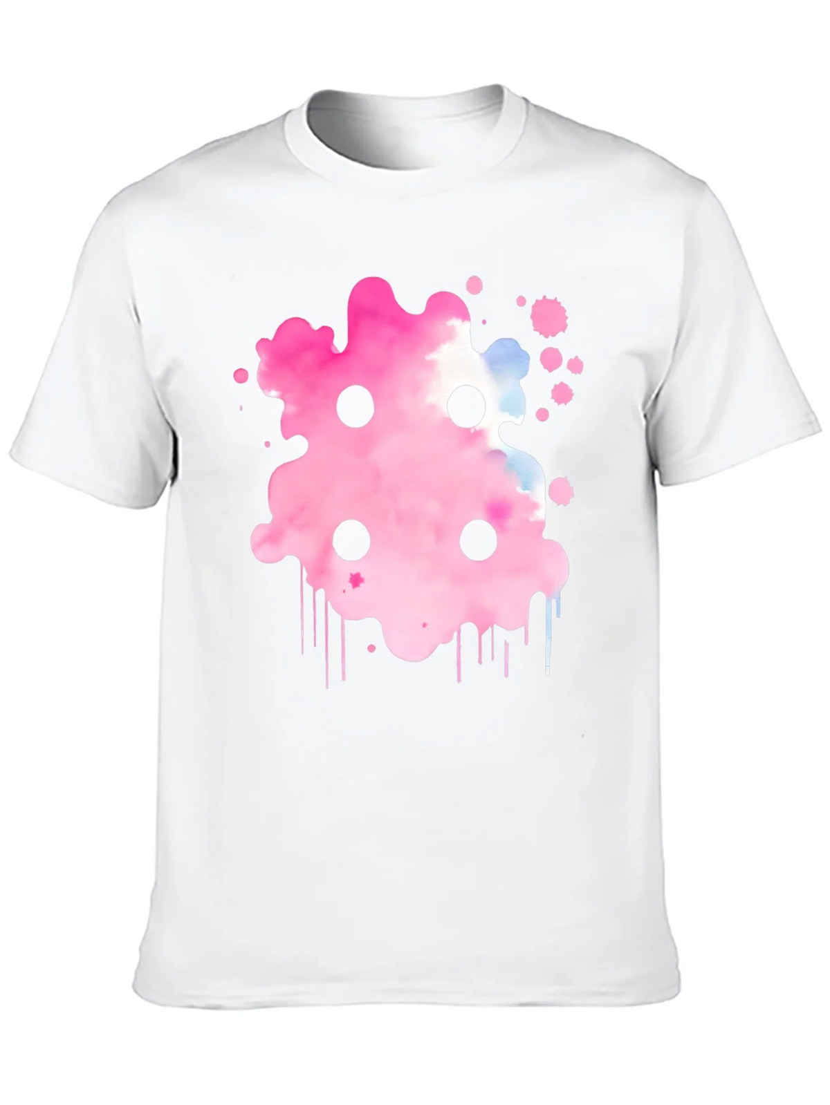 Abstract Pink Ink Splatter T-Shirt product image 9