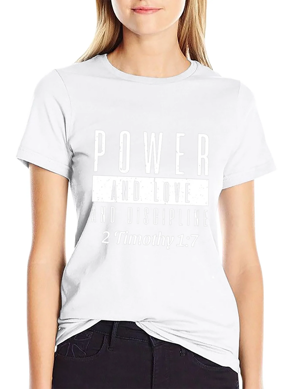 Power Love Discipline T-Shirt - 2 Timothy 1:7 product image 2