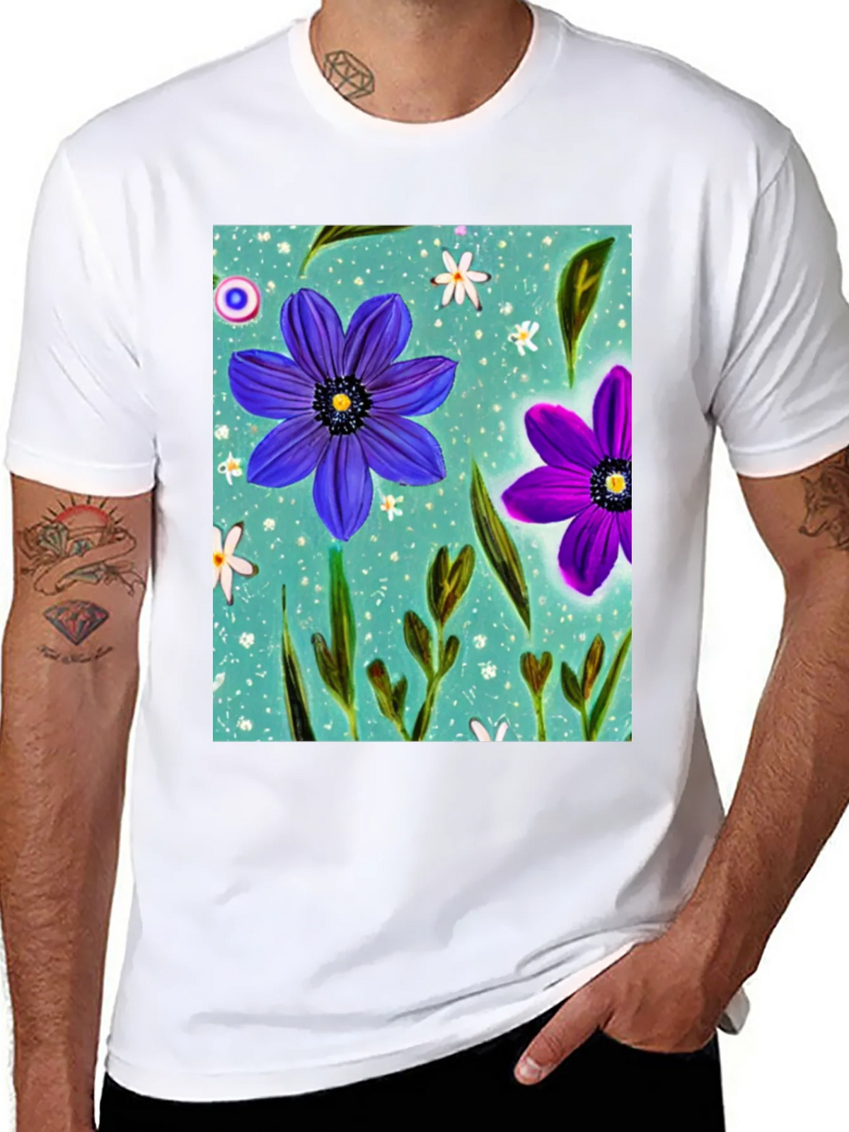 Floral Design T-Shirt product image 7