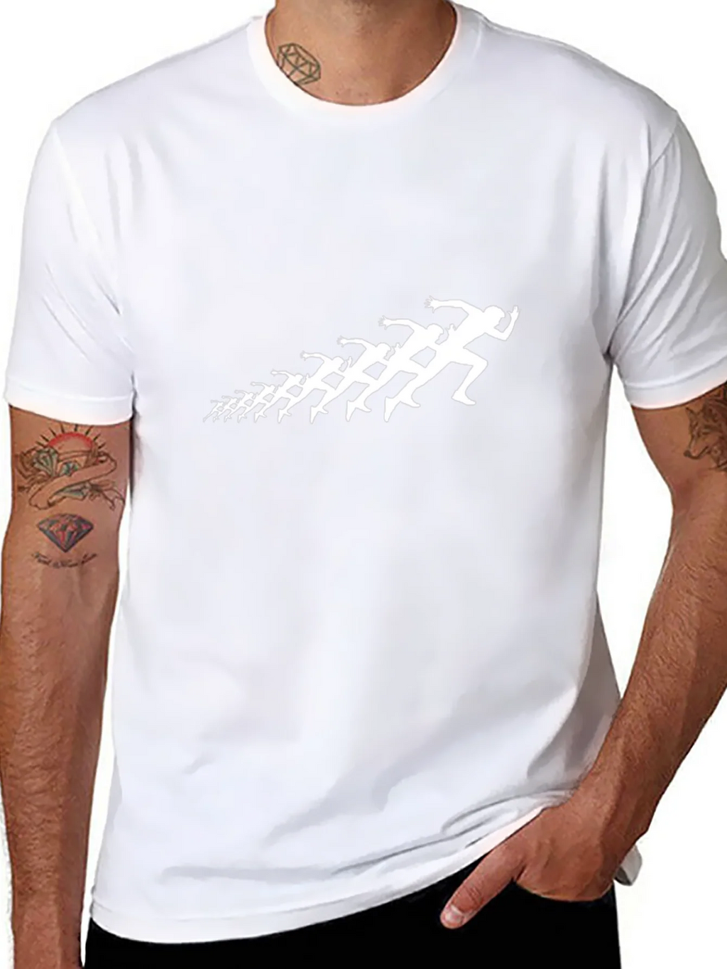 Runner Silhouette Black T-Shirt product image 7