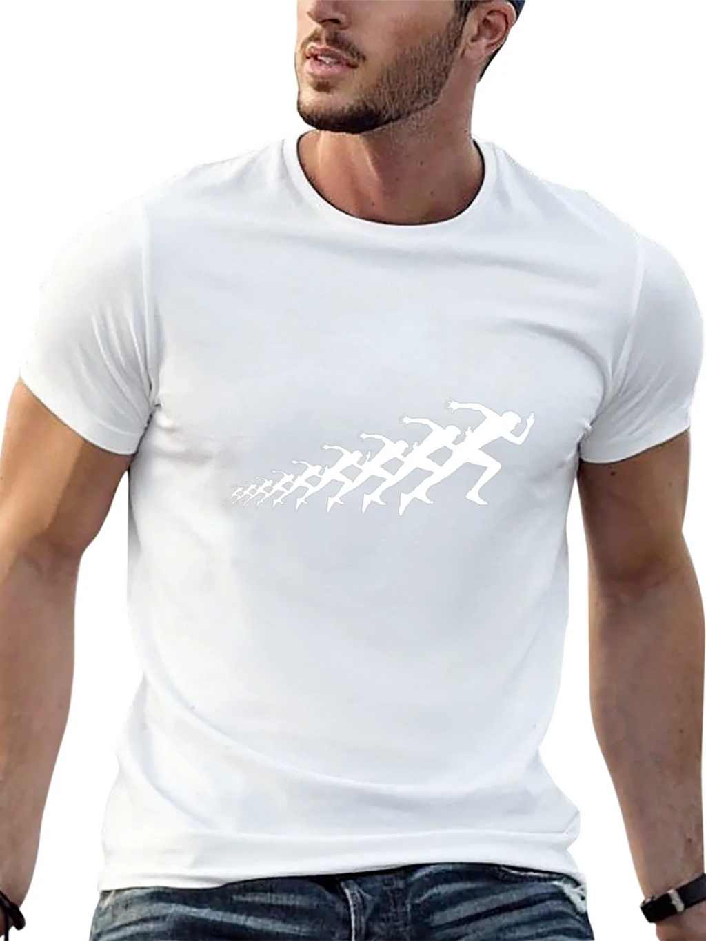 Runner Silhouette Black T-Shirt product image 12