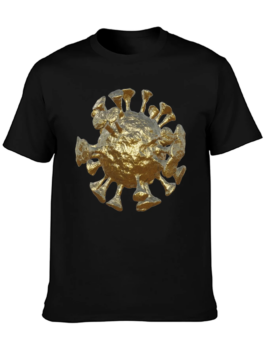 Golden Corona Virus T-Shirt product image 2