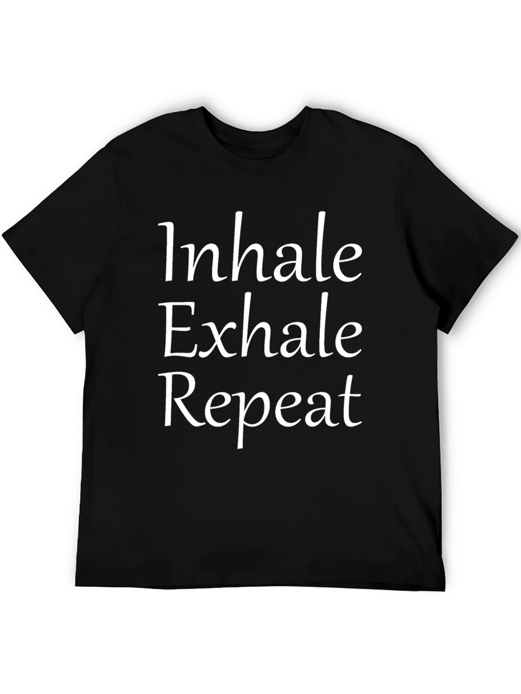 Inhale Exhale Repeat Black T-Shirt product image 3