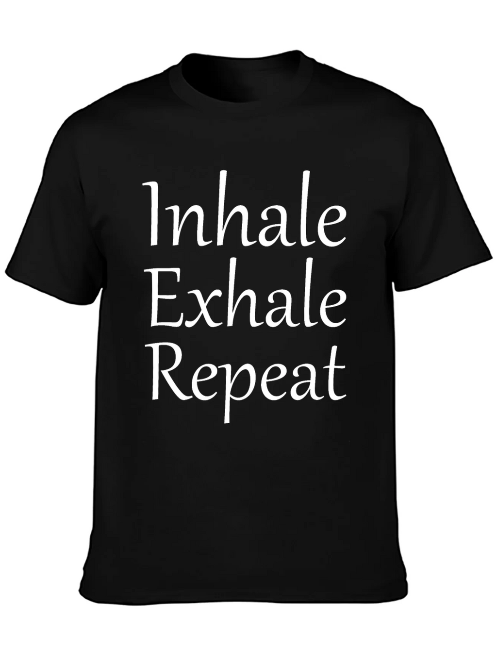 Inhale Exhale Repeat Black T-Shirt product image 2