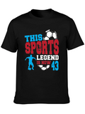 Sports Legend 43rd Birthday Soccer Graphic T-Shirt product image 1