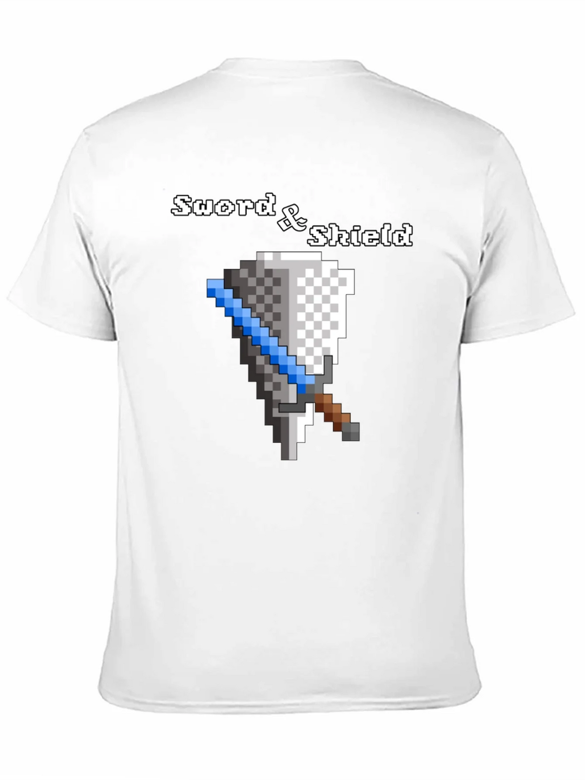 Sword & Shield Pixel Art T-Shirt - Retro Gaming Tee product image 4