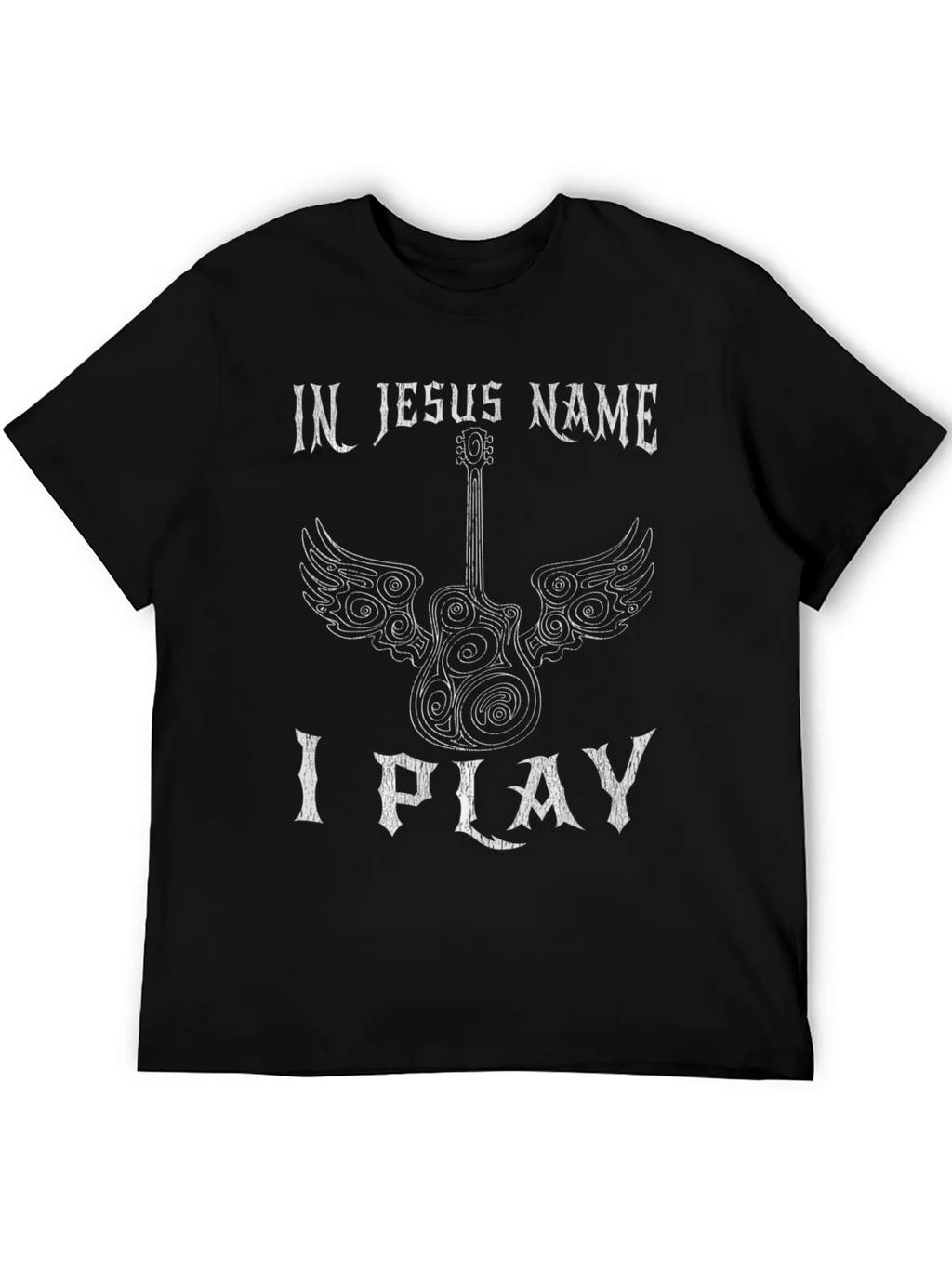 In Jesus Name I Play Guitar T-Shirt product image 2